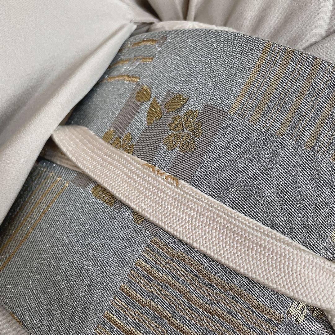 訪問着+長襦袢　フルセット　松葉散らし　手刺繍　着物　付け下げ　Q5