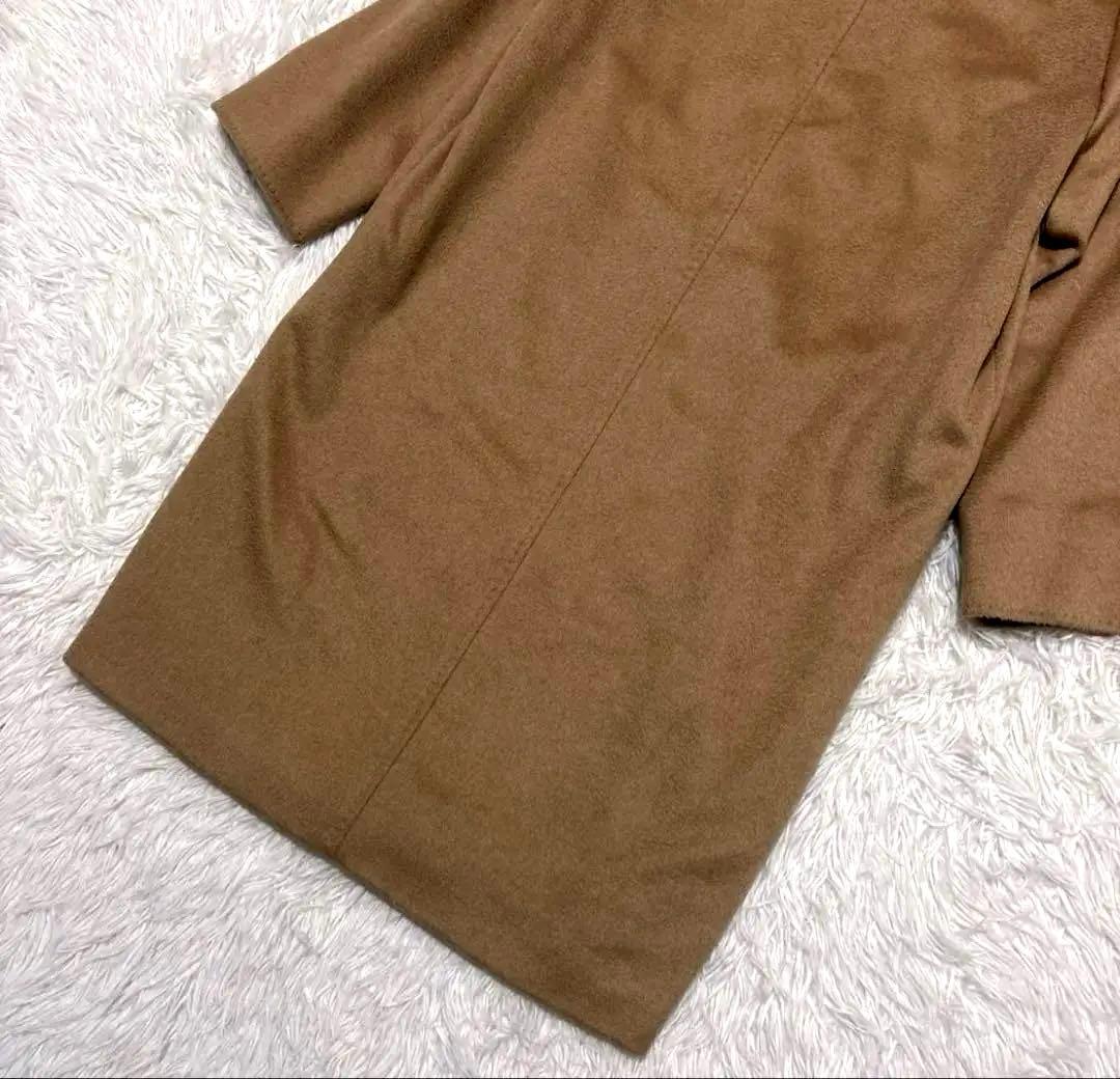 Max Mara 白タグ キャメル100% ロング チェスターコート 36