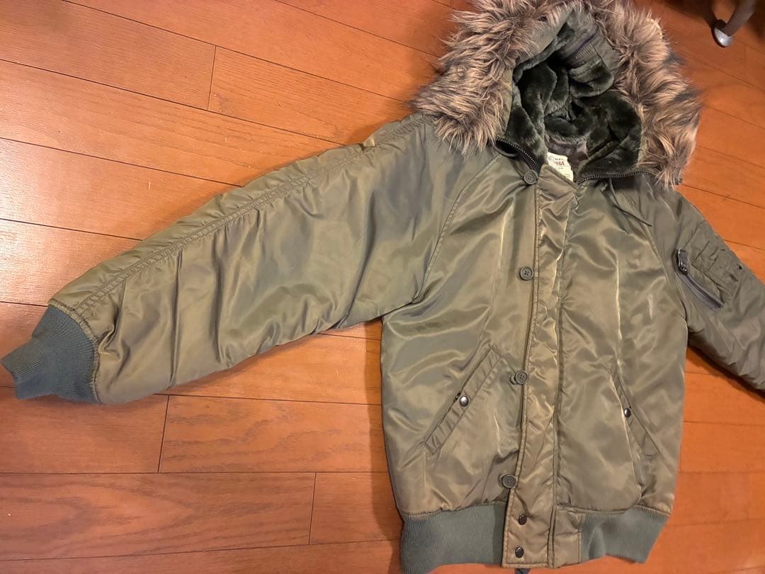 AVIREX バックロゴ N-2B エコファーモデル フライトジャケット L