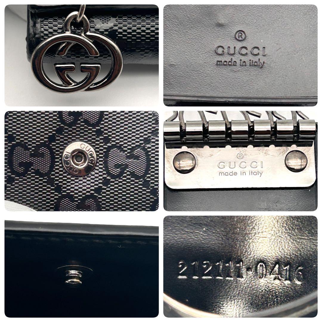 美品✨ GUCCI グッチ GG インプリメ レザー 6連 キーケース