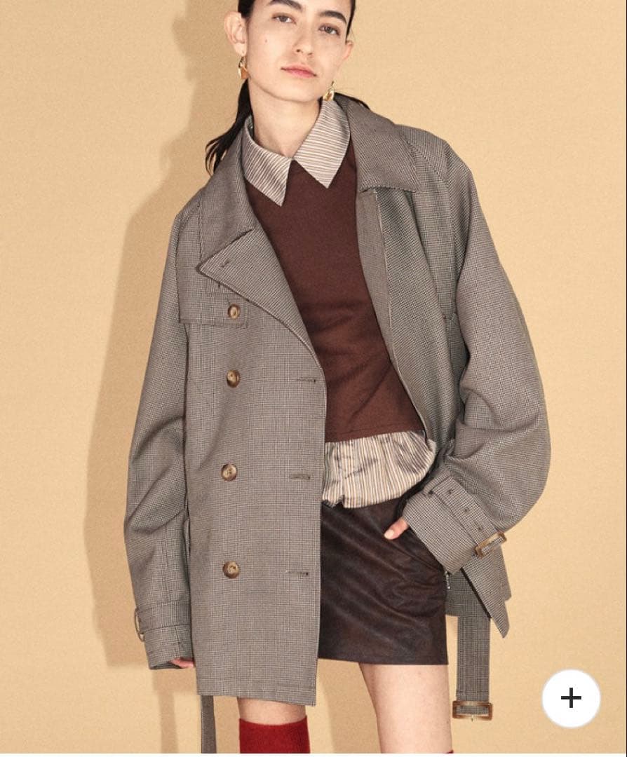 ジャケット・アウター ameri vintage DADDY MIDI TRENCH COAT