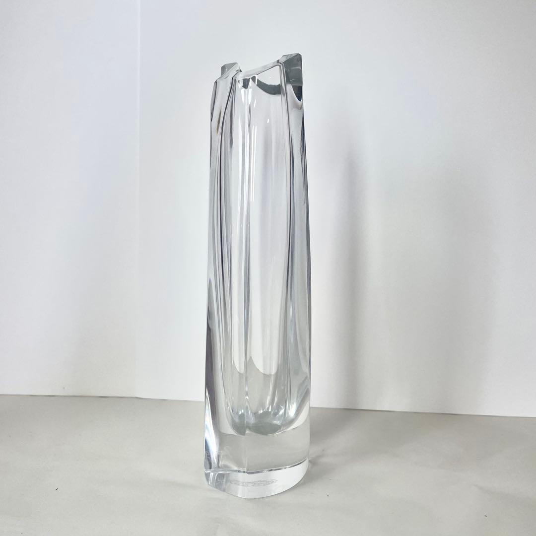 Baccarat バカラ RRigot フラワーベース クリスタル花瓶 (箱付)