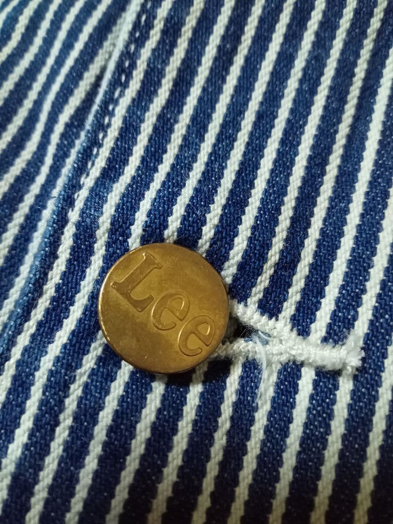 セール☆　lee 91j ヒッコリー カバーオール　ビンテージ 古着 50s