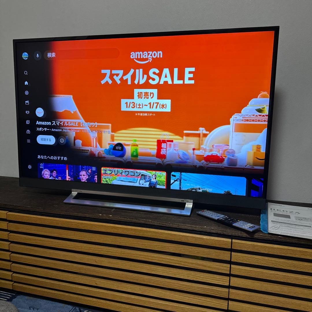 【超美品】東芝　REGZA 49v型タイムシフト搭載4K液晶過去6番組録画可能‼️