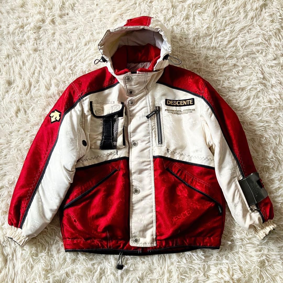 #3L✨DESCENTE✨スキーウェア 上下セット メンズS 90s レトロ