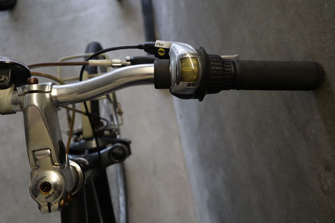 【引取り限定】Giant cs3400 クロスバイク 青 キャリア付き