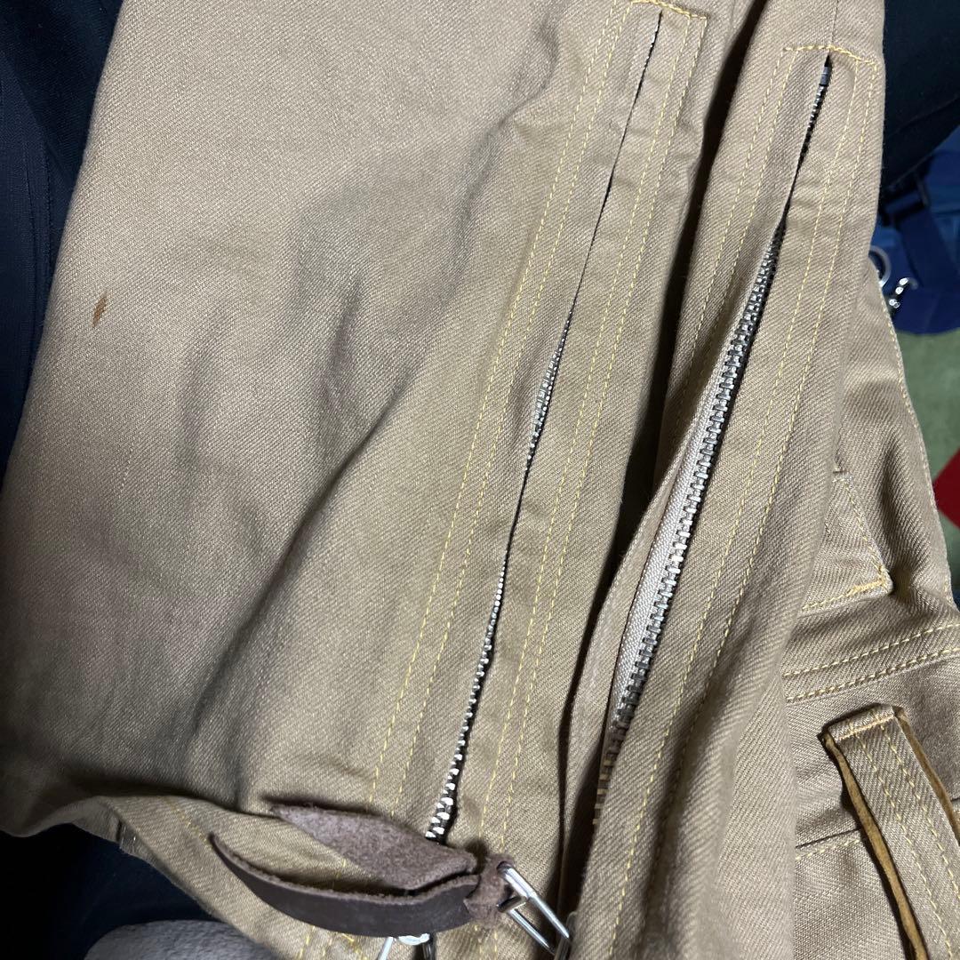 SKULL FLIGHT SS PANTS type2 ベージュ ブーツカット