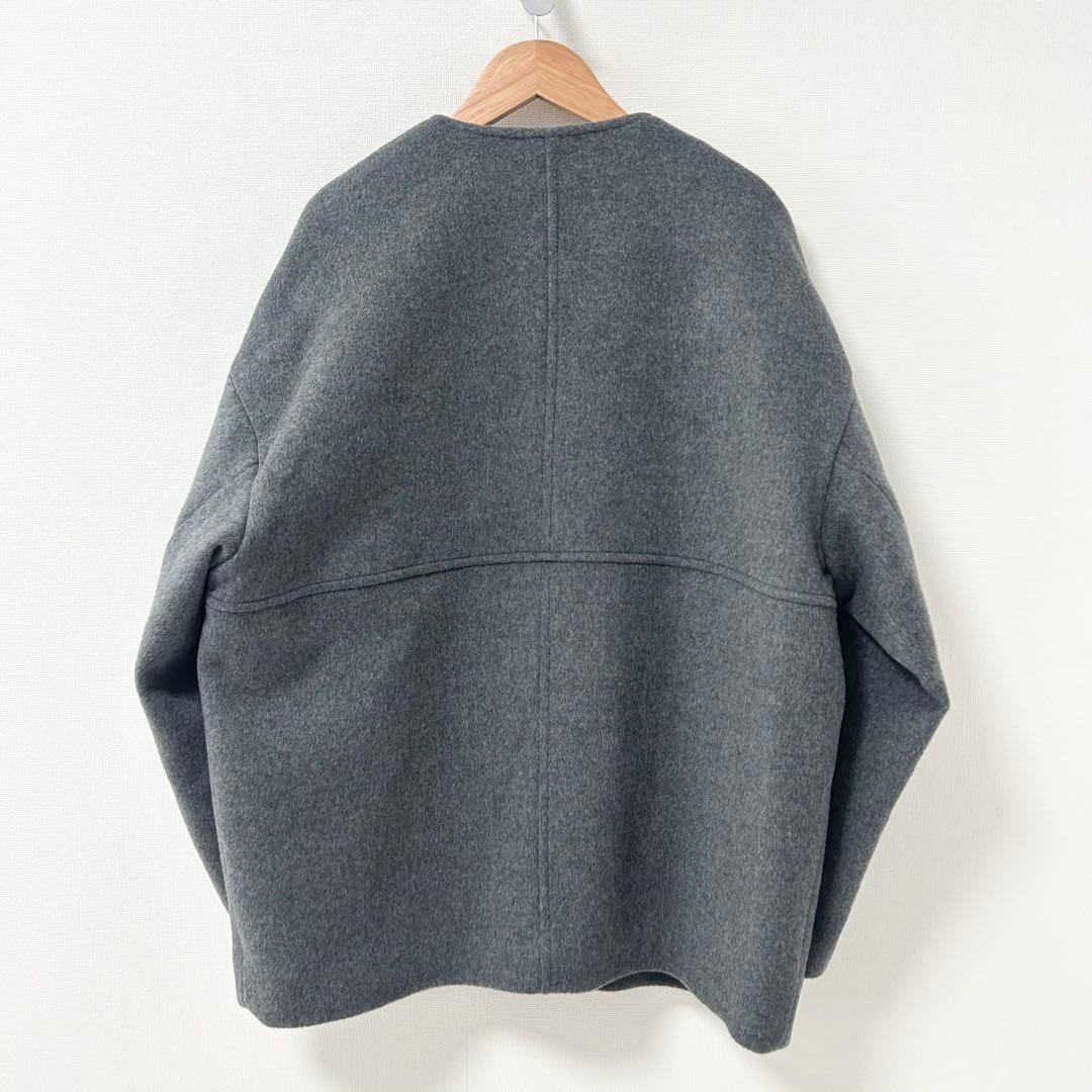 2025✨ジャーナルスタンダード　スーパー140ビーバーノーカラーショートコート