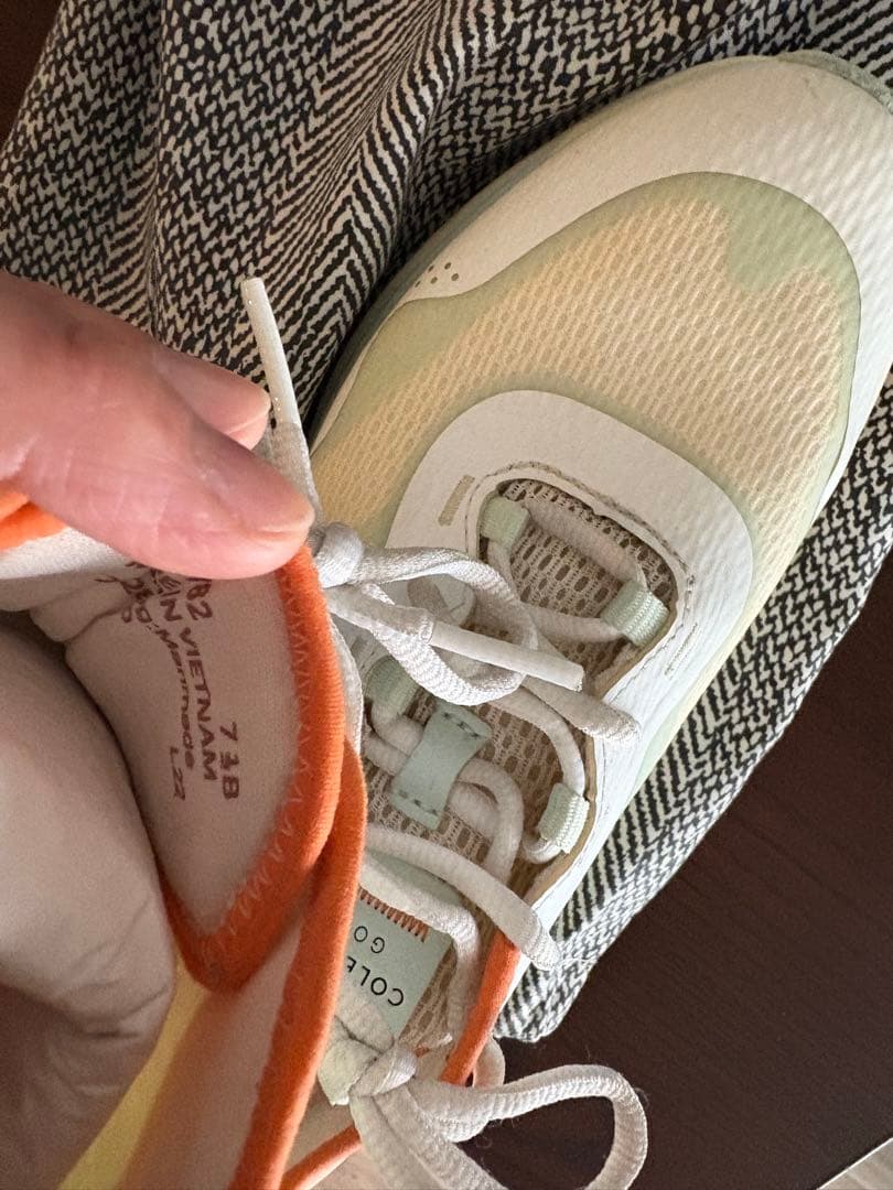 ココ コールハーン ゴルフシューズ 24.5 7 1/2ホワイト/オレンジ