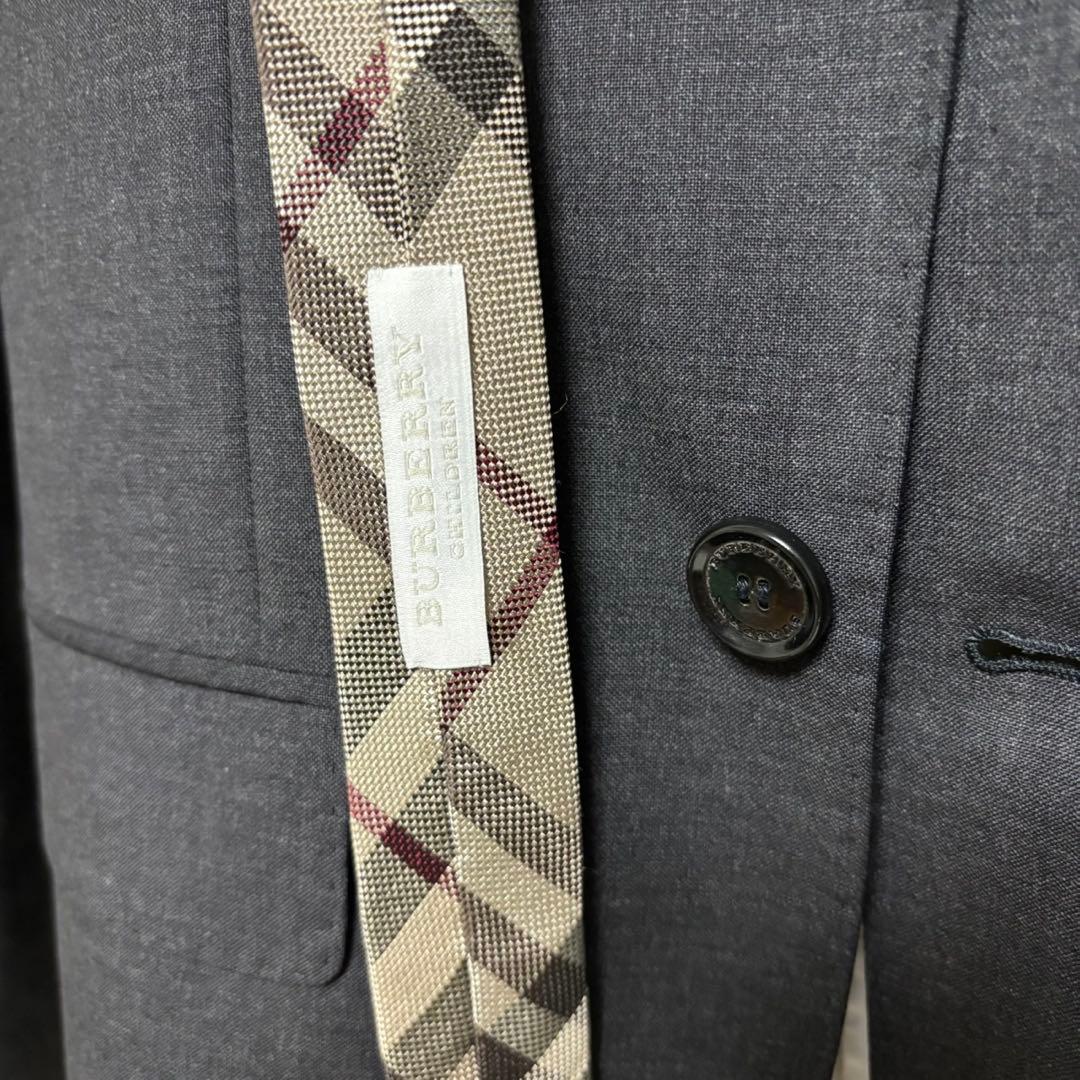 希少　バーバリーブランドスーツ　セット　ネクタイ　卒業式150