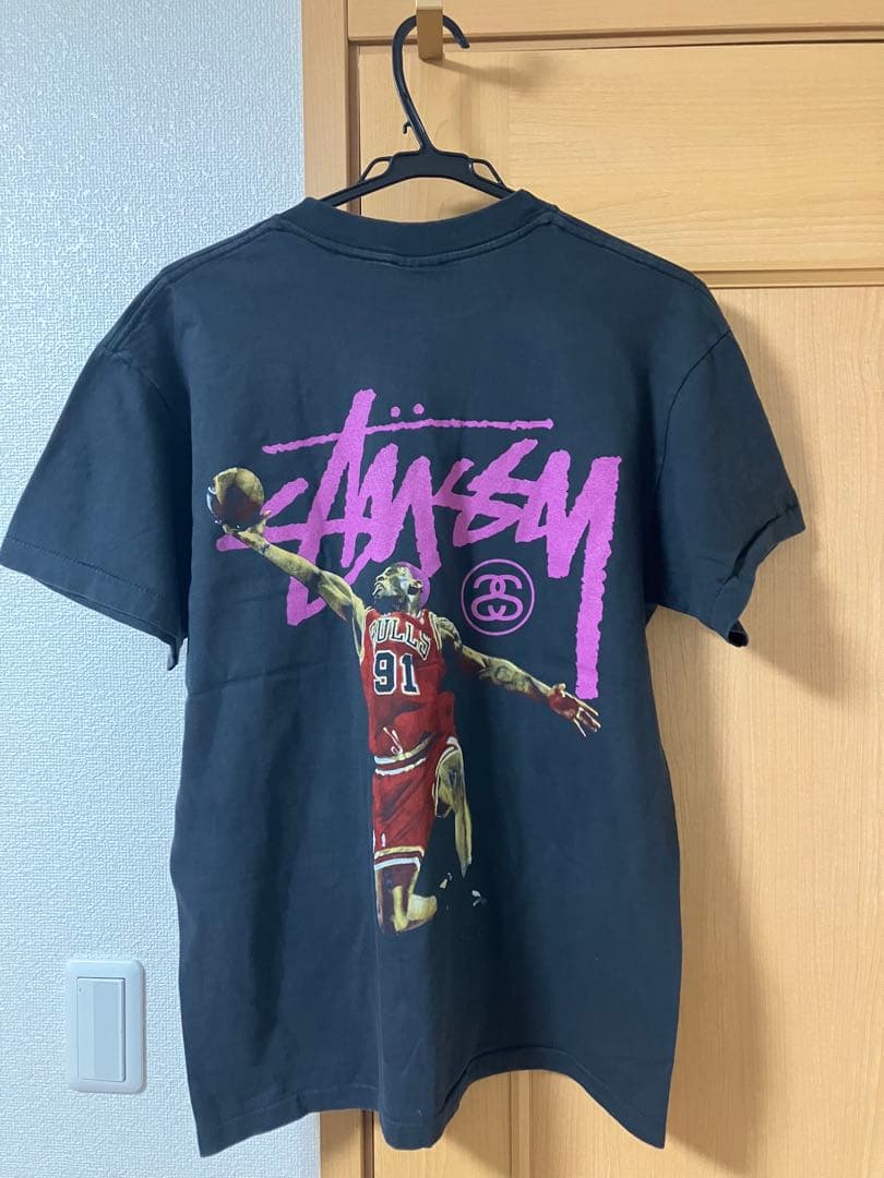 STUSSY × DENNIS RODMAN Tシャツ XL シカゴ・ブルズ