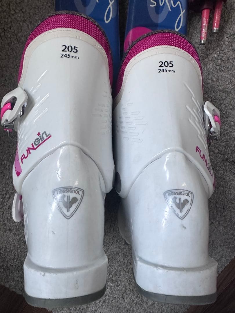 キッズ用スキー4点セット ELAN110cm 女の子向け