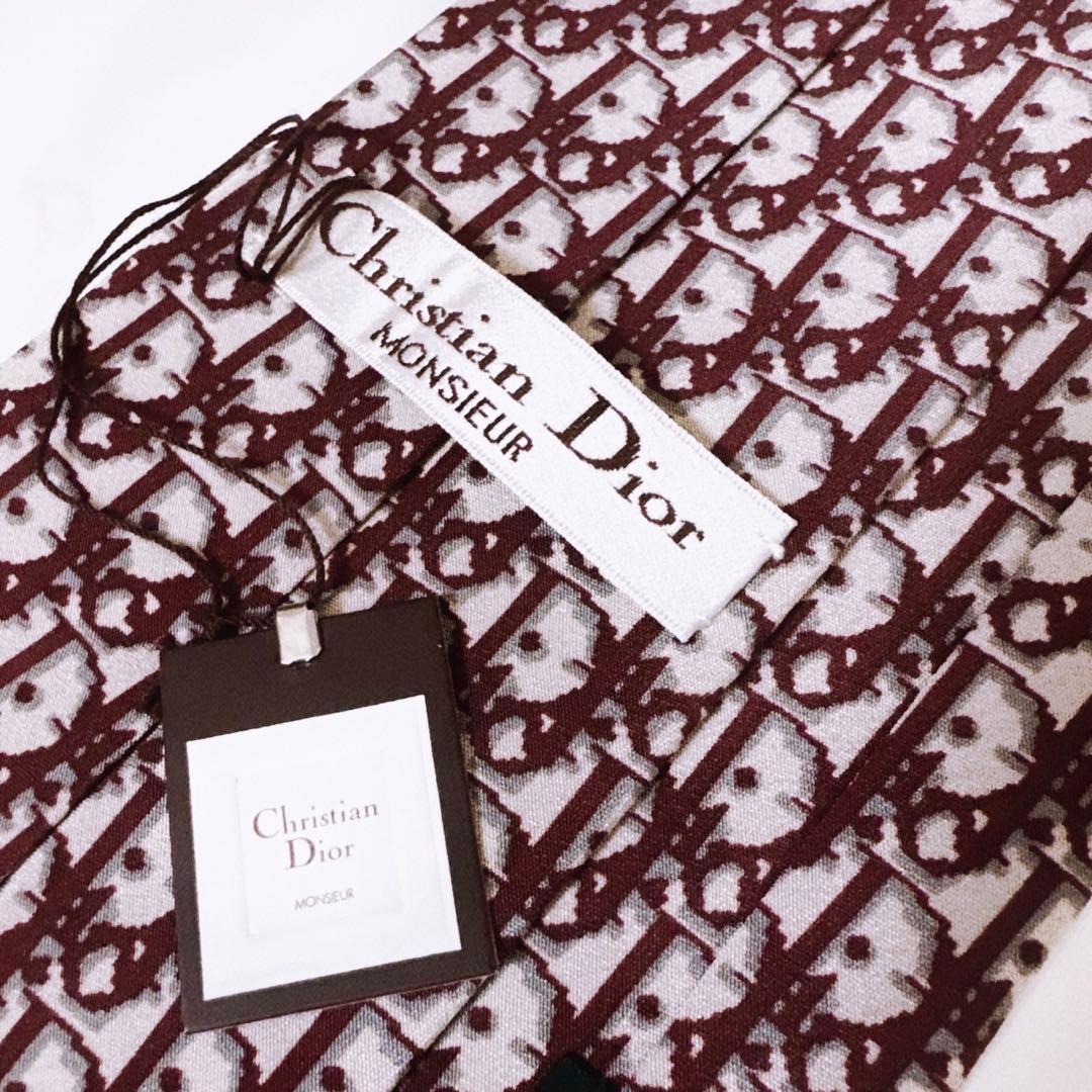 ✨未使用タグ付き✨クリスチャンディオール　オブリーク　トロッター　ネクタイ①