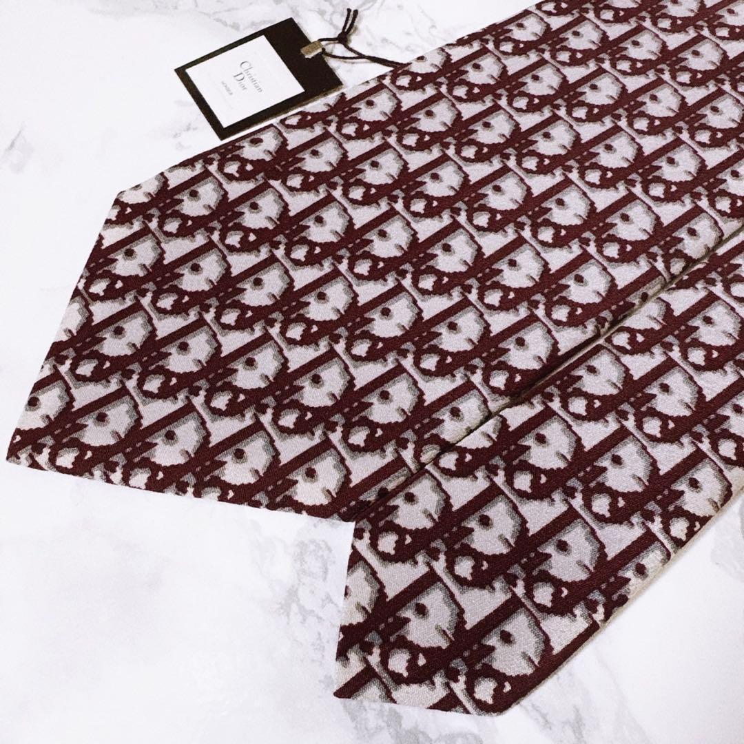 ✨未使用タグ付き✨クリスチャンディオール　オブリーク　トロッター　ネクタイ①