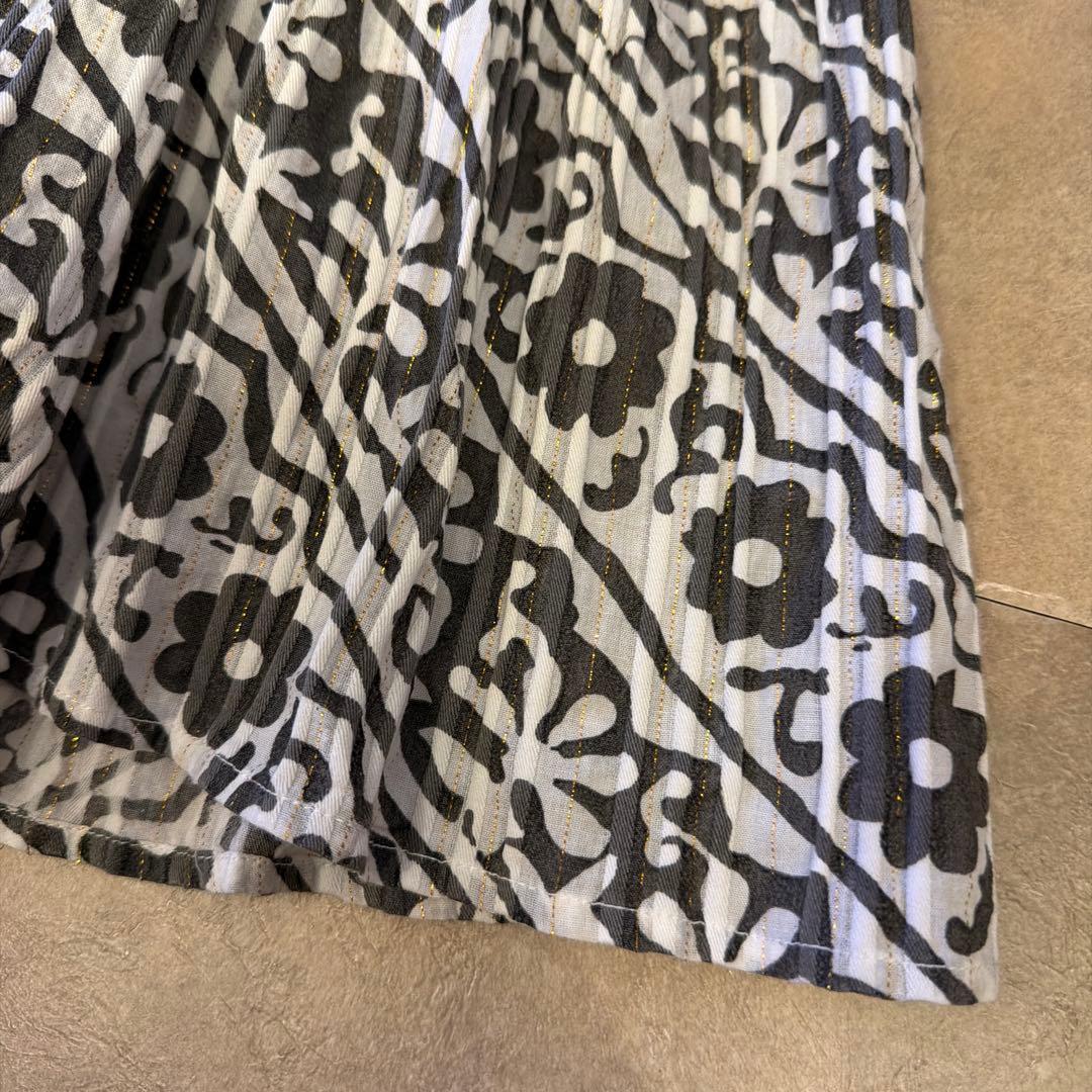 Sara mallika フラワープリント ロングドレス