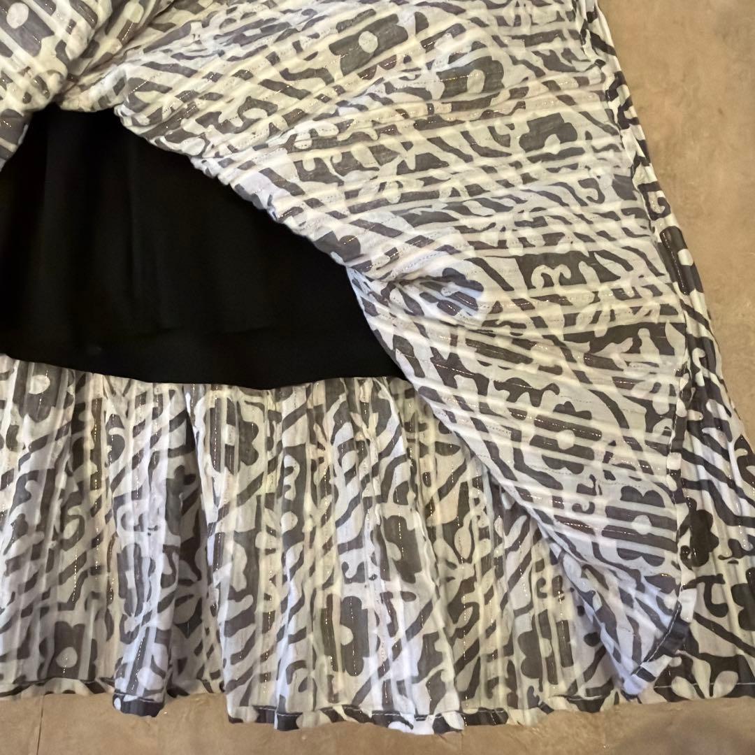 Sara mallika フラワープリント ロングドレス