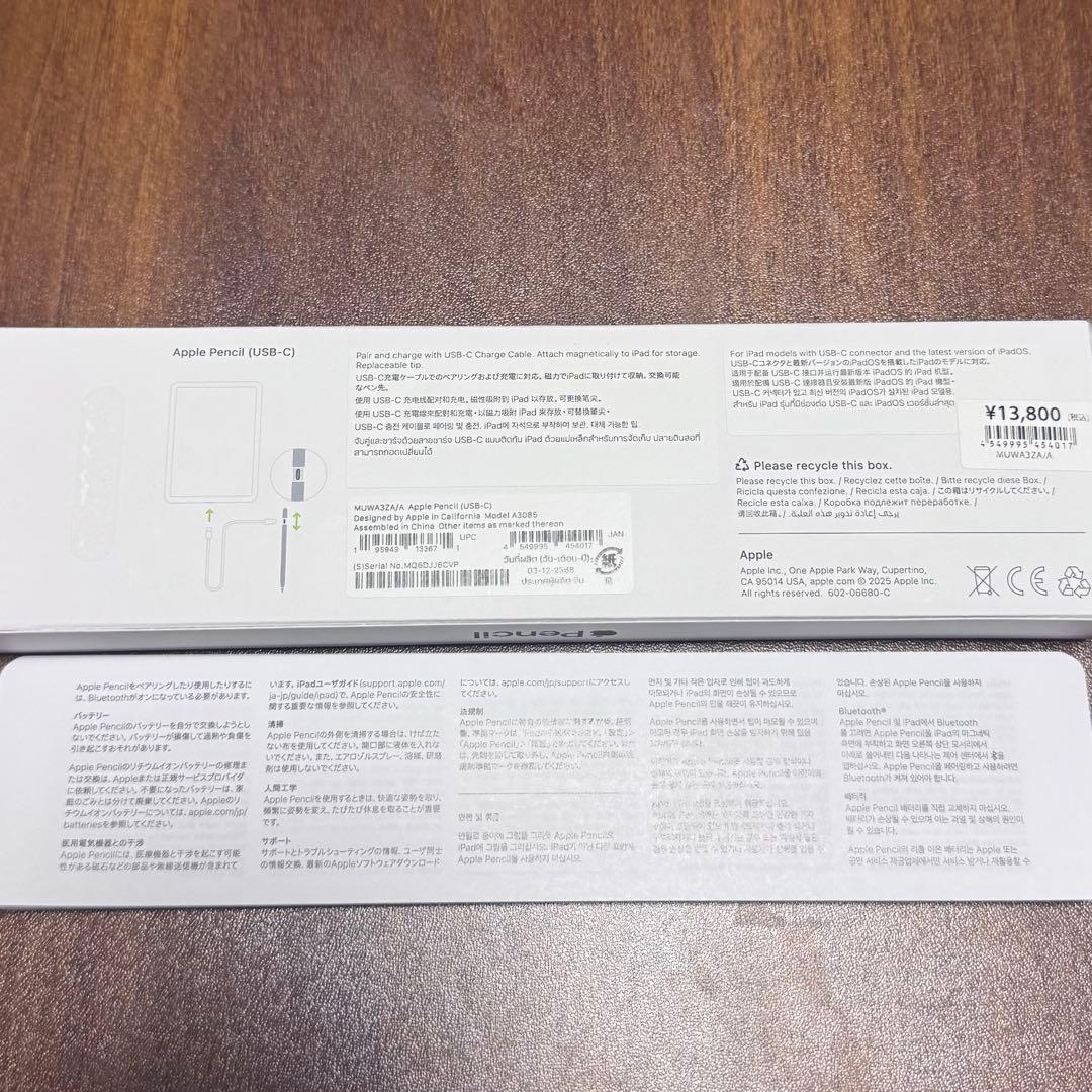 Apple Pencil (USB-C) アップルペンシル 純正