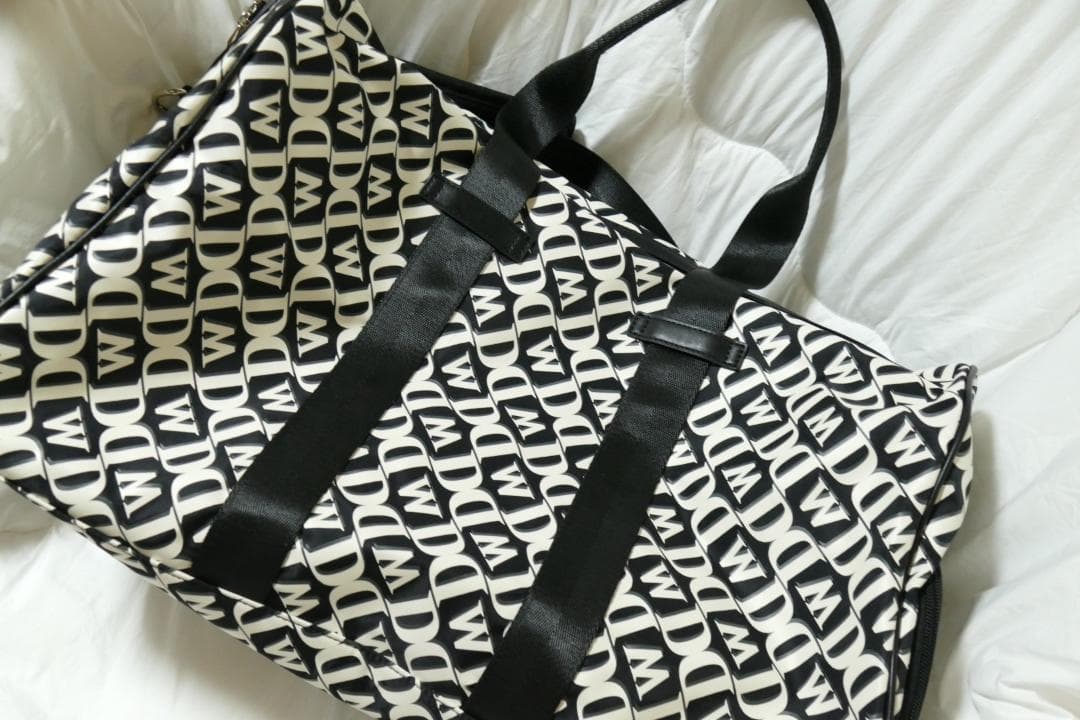 ★新品★ダンスウィズドラゴン★モノグラムプリントボストンバッグ★BK