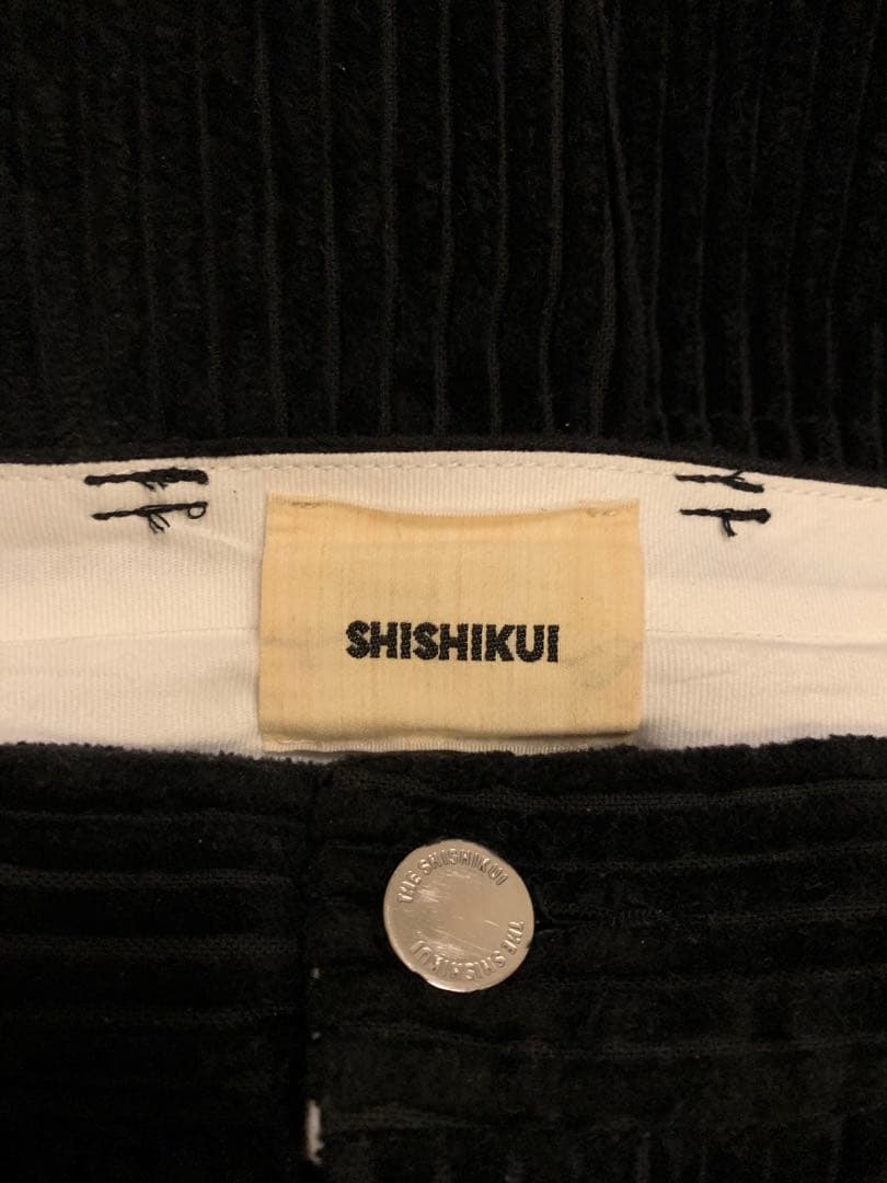 SHISHIKUI CORDUROY S / BLACK ハーフパンツ