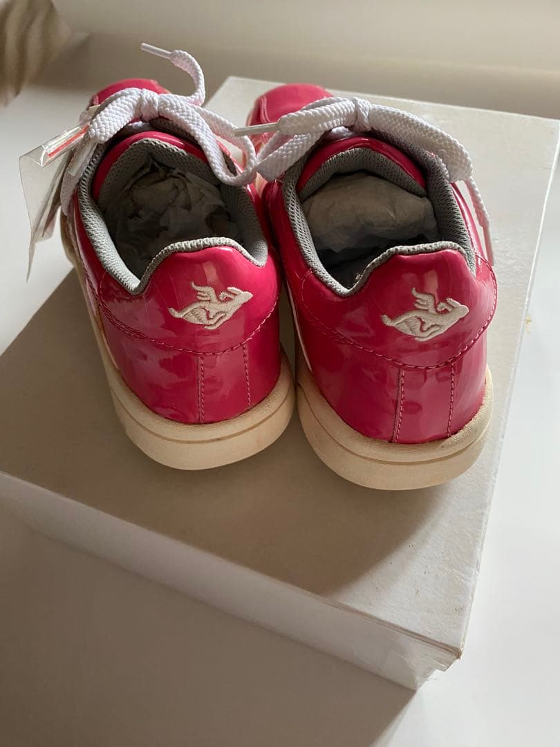 未使用　美品！　パーリーゲイツ　ピンク エナメル　ゴルフシューズ 23.5cm