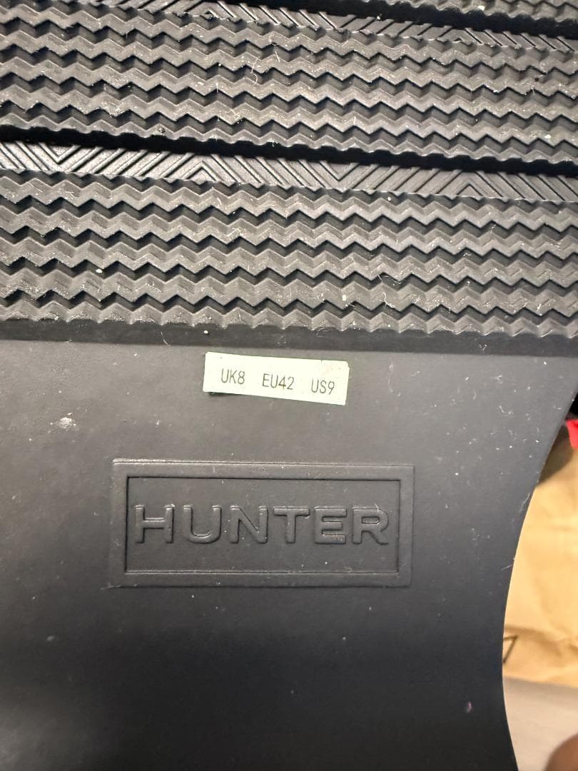 ハンター チェルシーレインブーツ UK8 ほぼ未使用 箱付き