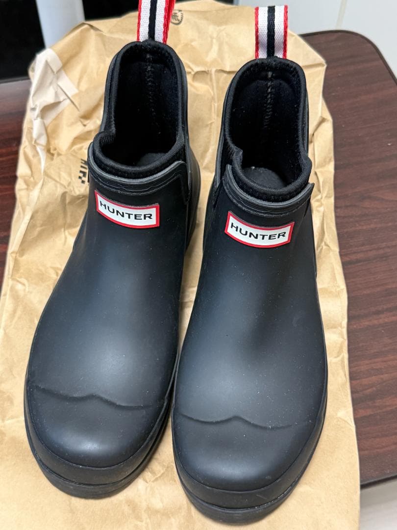 ハンター チェルシーレインブーツ UK8 ほぼ未使用 箱付き