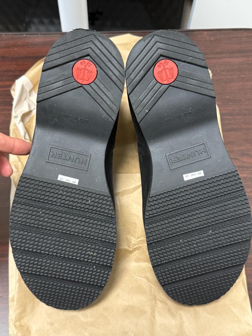 ハンター チェルシーレインブーツ UK8 ほぼ未使用 箱付き