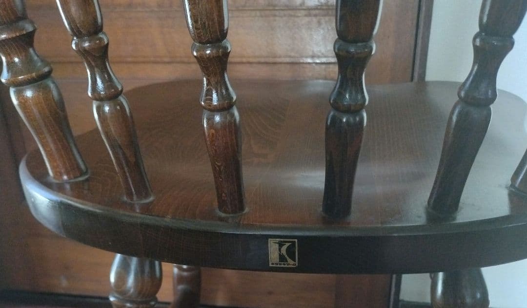 飛騨産業　キツツキマーク　ダイニングチェア　ウィンザーチェア　椅子　ヴィンテージ