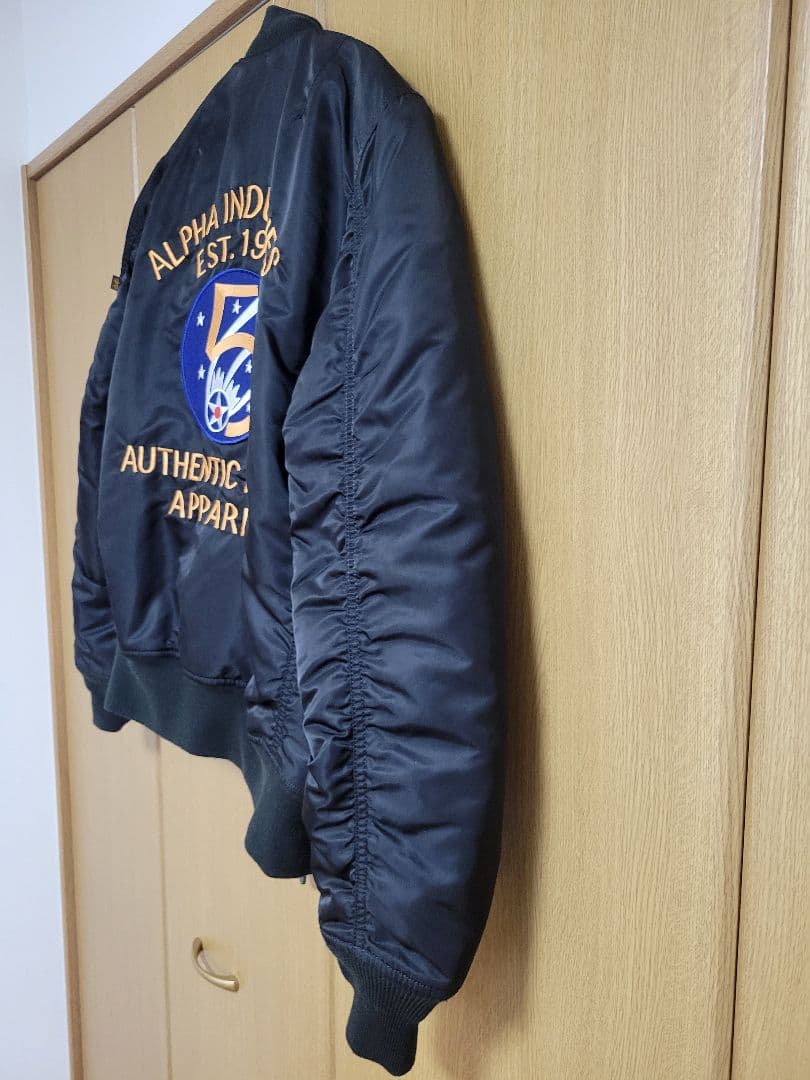 【美品】ALPHA INDUSTRIES✨MA-1✨第５空軍✨Mサイズ