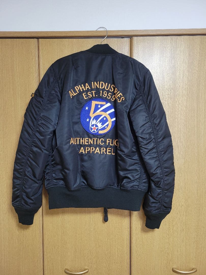 【美品】ALPHA INDUSTRIES✨MA-1✨第５空軍✨Mサイズ