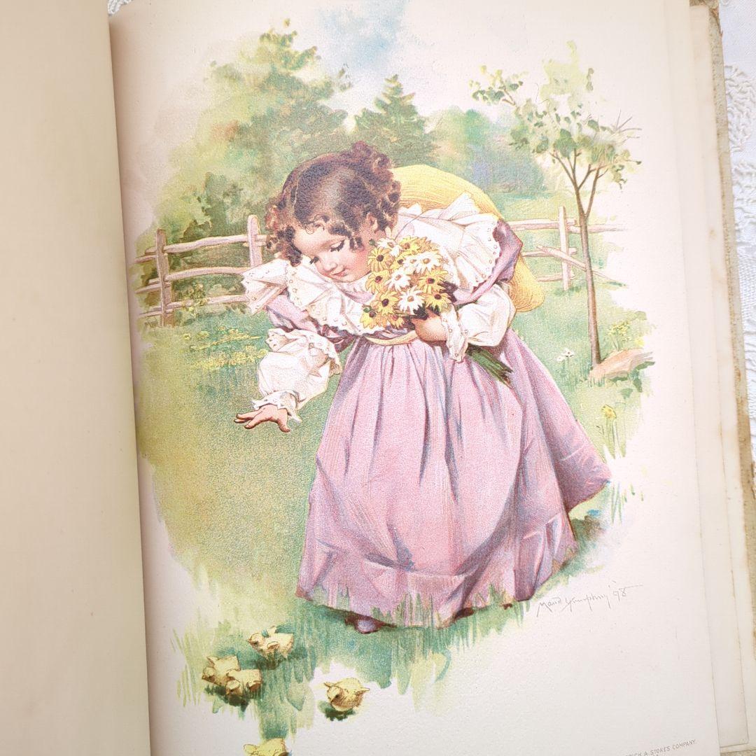 超稀少1898モードハンフリー絵本 洋書 児童書 ヴィクトリアン アンティーク