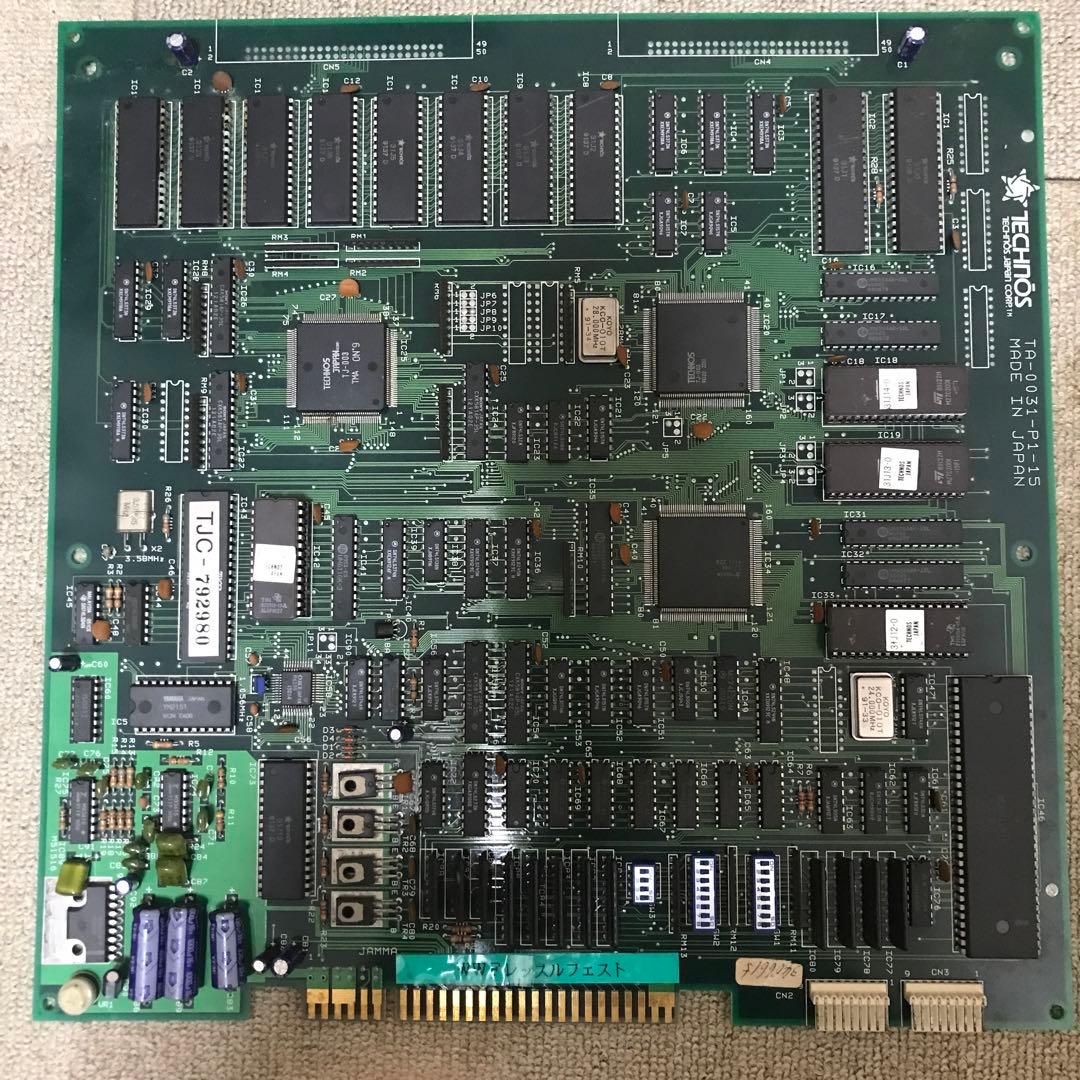 WWF レッスルフェスト　テクノスジャパン　基板　アーケード