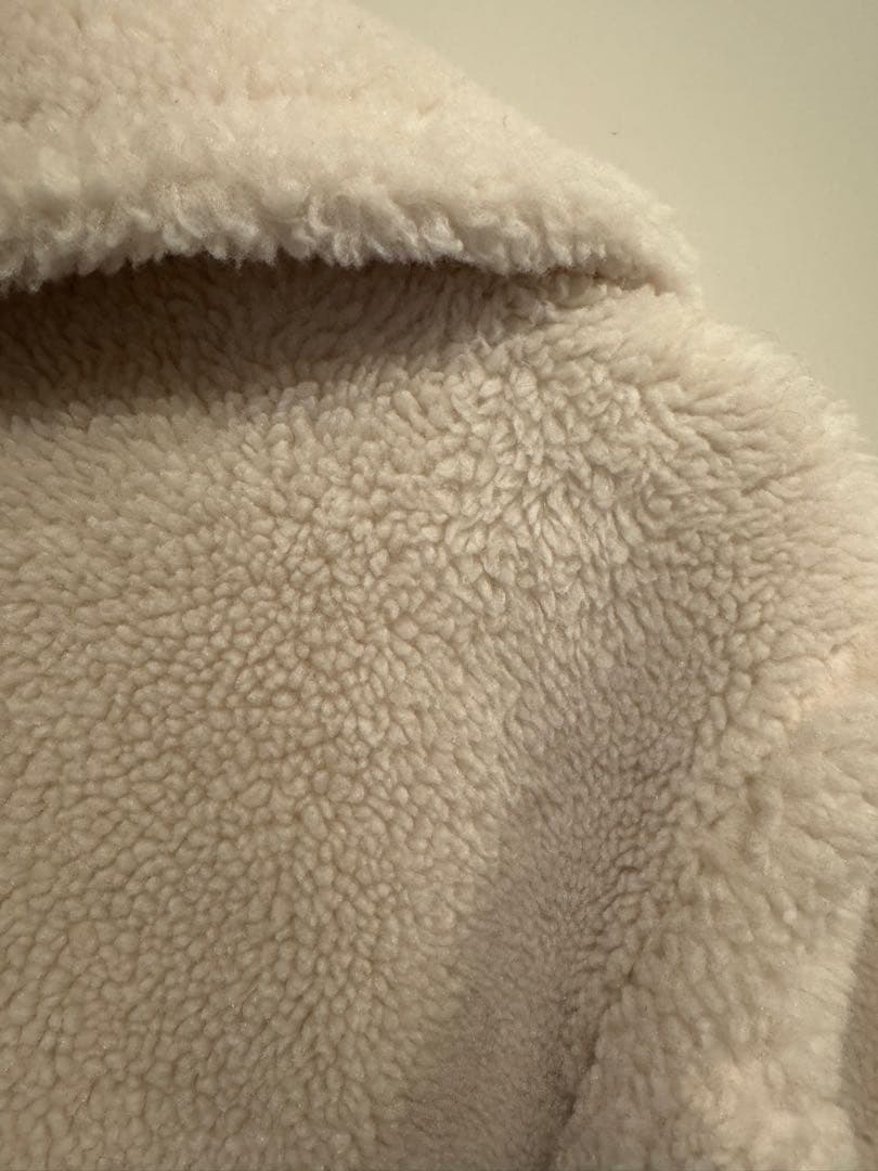 アルアバイル　ウールMIXボアピーコート【白洋社ローヤルクリーニング済】