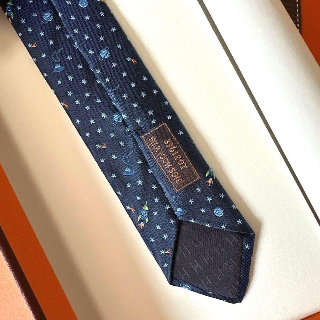 エルメス ネクタイ《ヴェール・ランフィニ》 新品 未使用