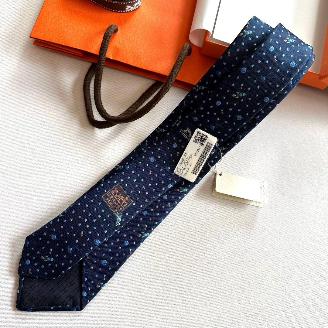 エルメス ネクタイ《ヴェール・ランフィニ》 新品 未使用