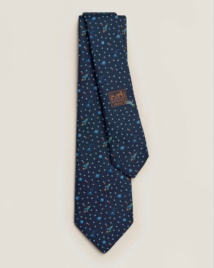 エルメス ネクタイ《ヴェール・ランフィニ》 新品 未使用