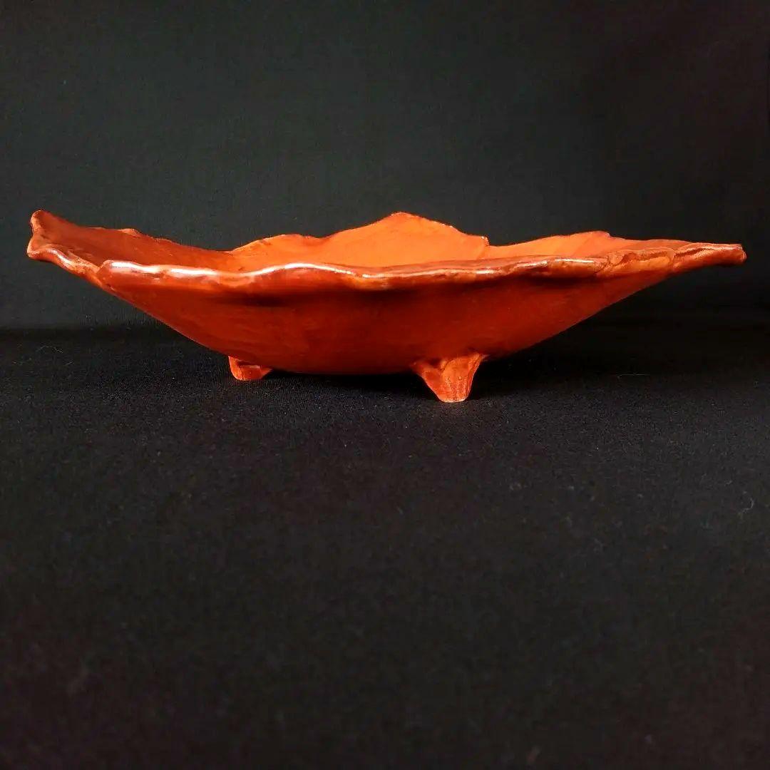 在印 朱色 三つ足鉢 5客揃 割烹料理 日本料理