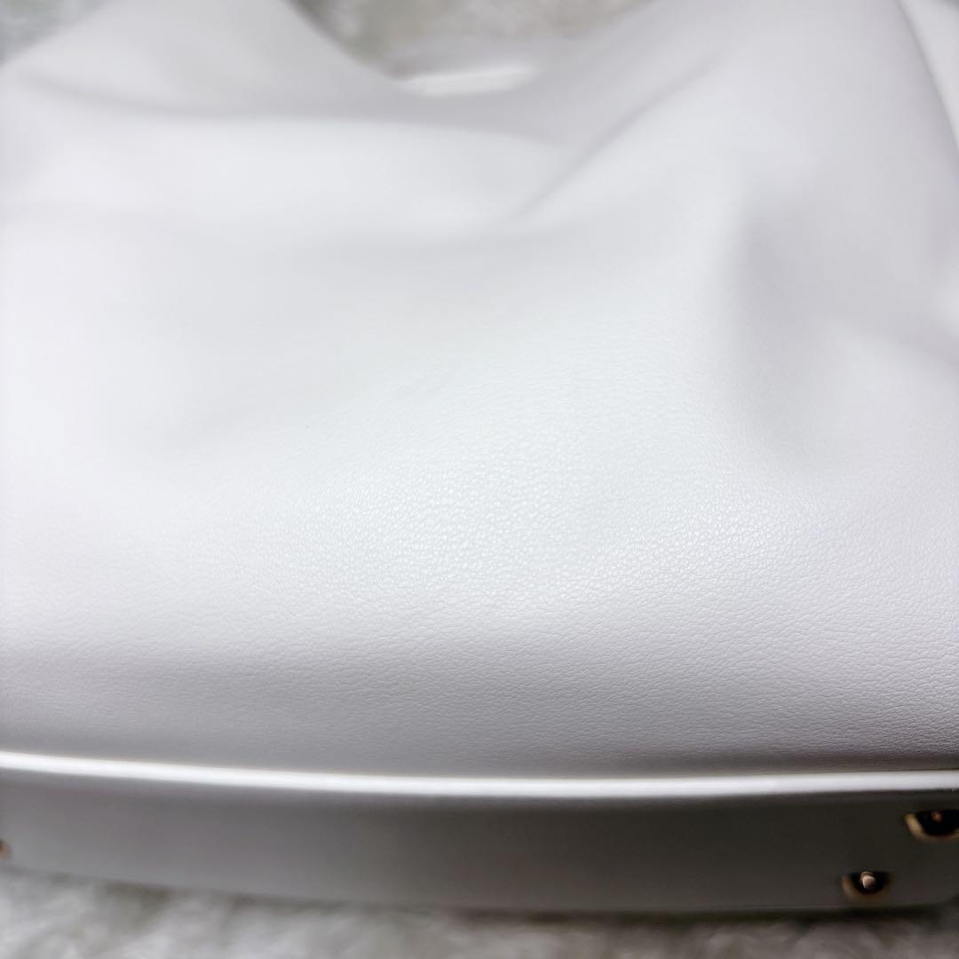 RANDA ランダ リボントートバッグ ホワイト 白 A4対応