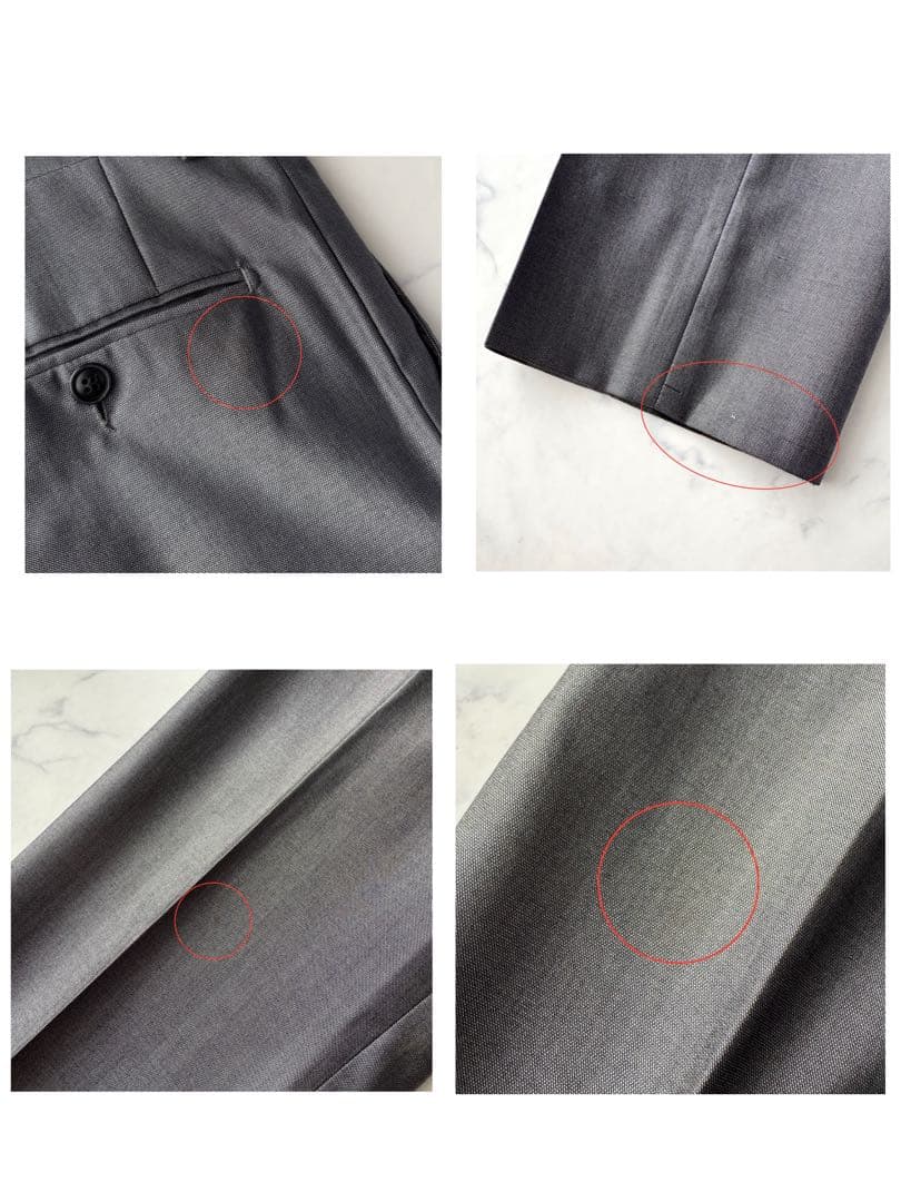 プーさん  D&G ドルチェ&ガッバーナ ドルガバ スーツ グレー 44