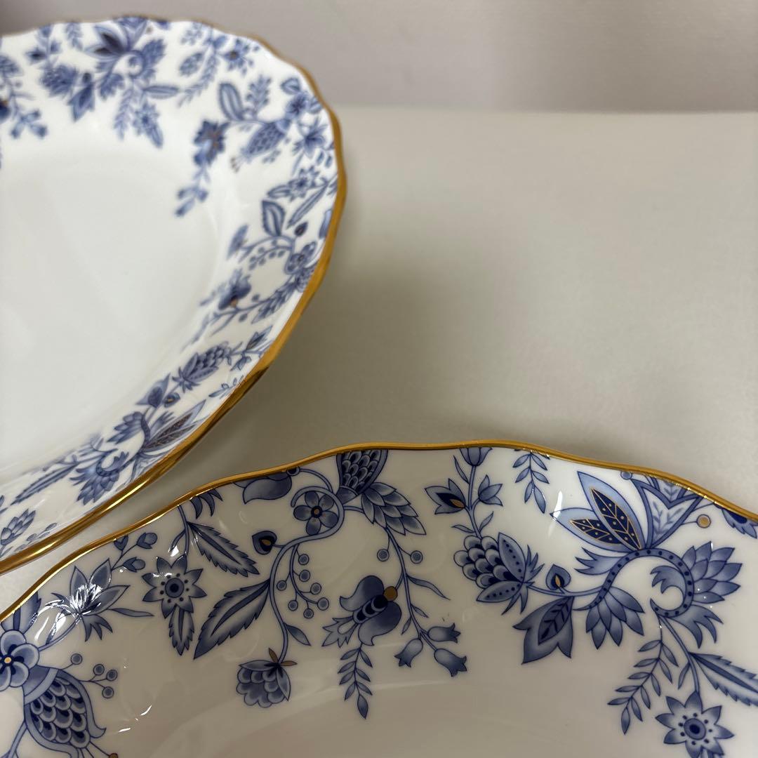 新品Noritake blue 深皿23cm 2枚 +C&S3客