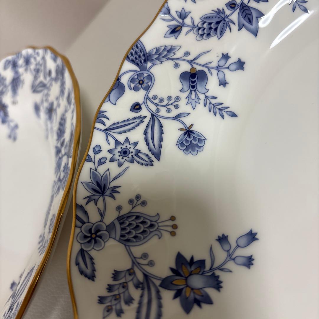 新品Noritake blue 深皿23cm 2枚 +C&S3客