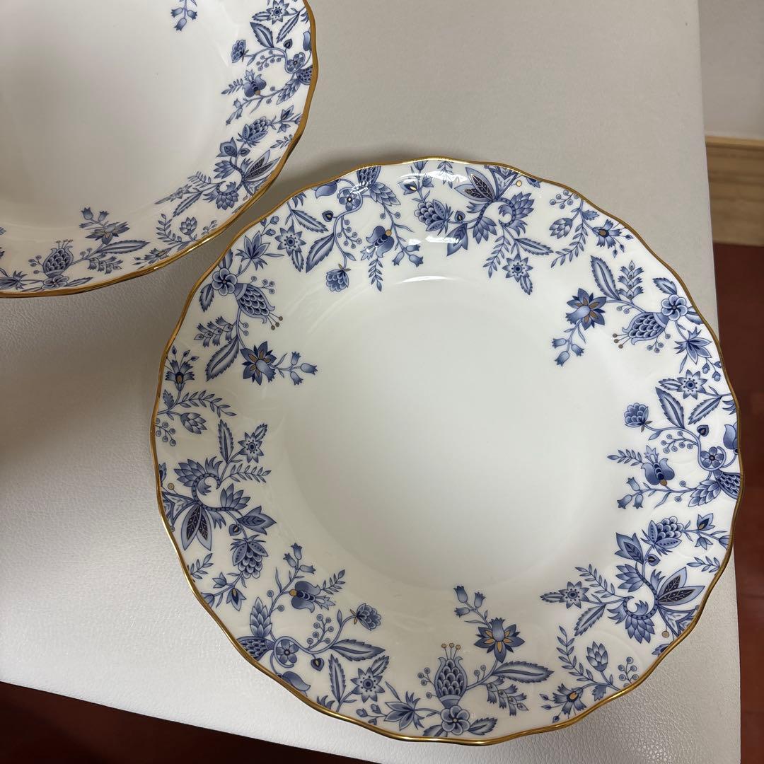新品Noritake blue 深皿23cm 2枚 +C&S3客