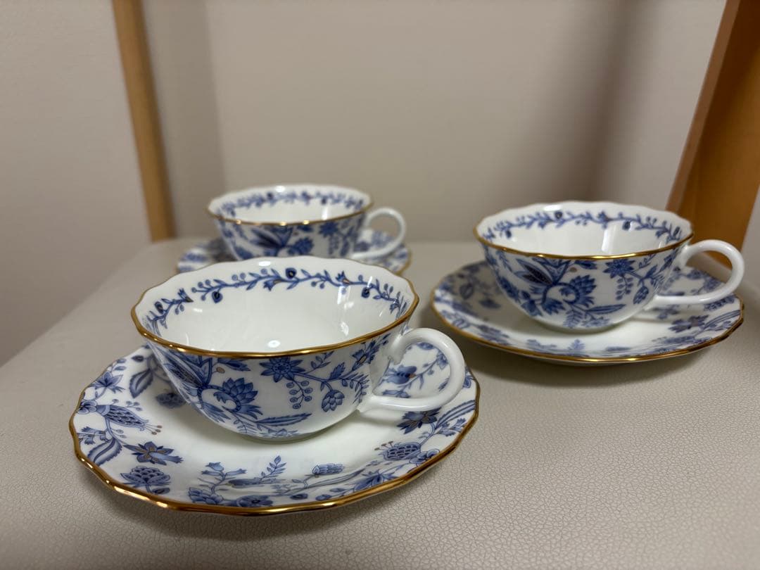 新品Noritake blue 深皿23cm 2枚 +C&S3客