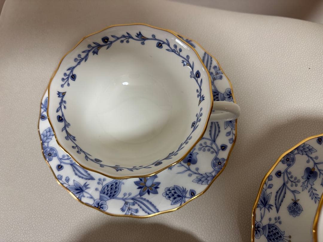 新品Noritake blue 深皿23cm 2枚 +C&S3客