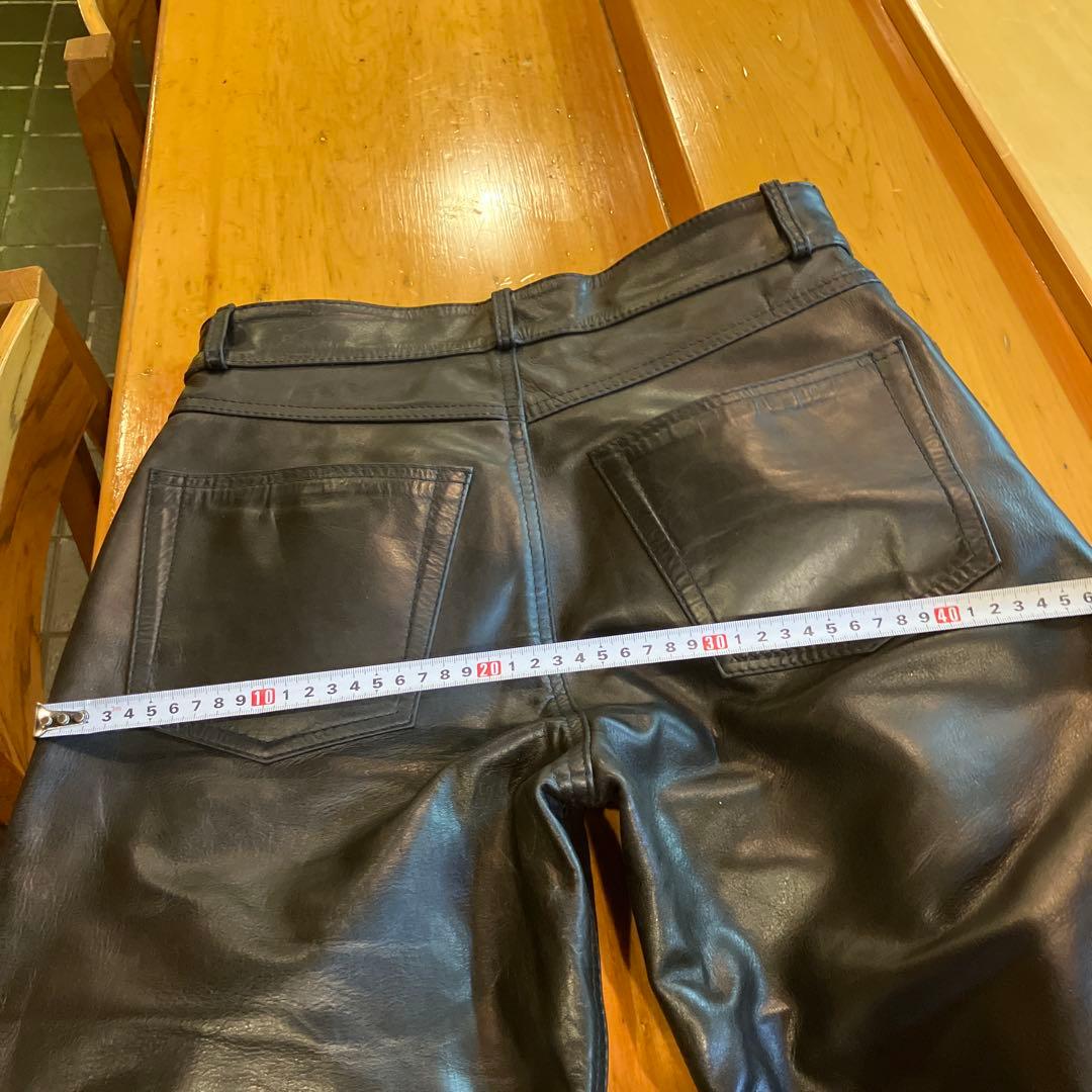 【美品】DEGNER レザーパンツ バイクウェア 牛革 ブラック 30サイズ
