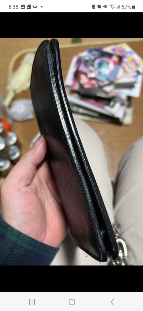 ハーレーダビットソン　長財布　チェーンウォレット　レザー　ブラック