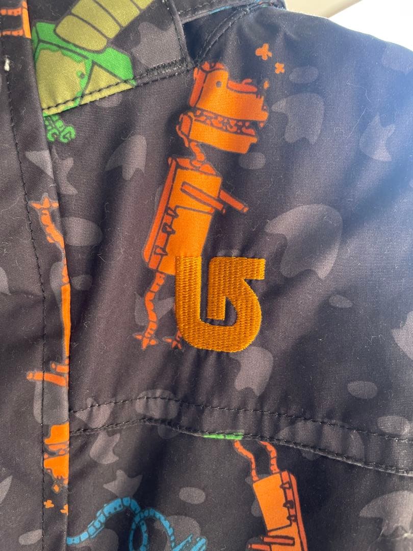 バートン ロボット 恐竜 キッズ ジャンプスーツ スノーウェア ダウンジャケット