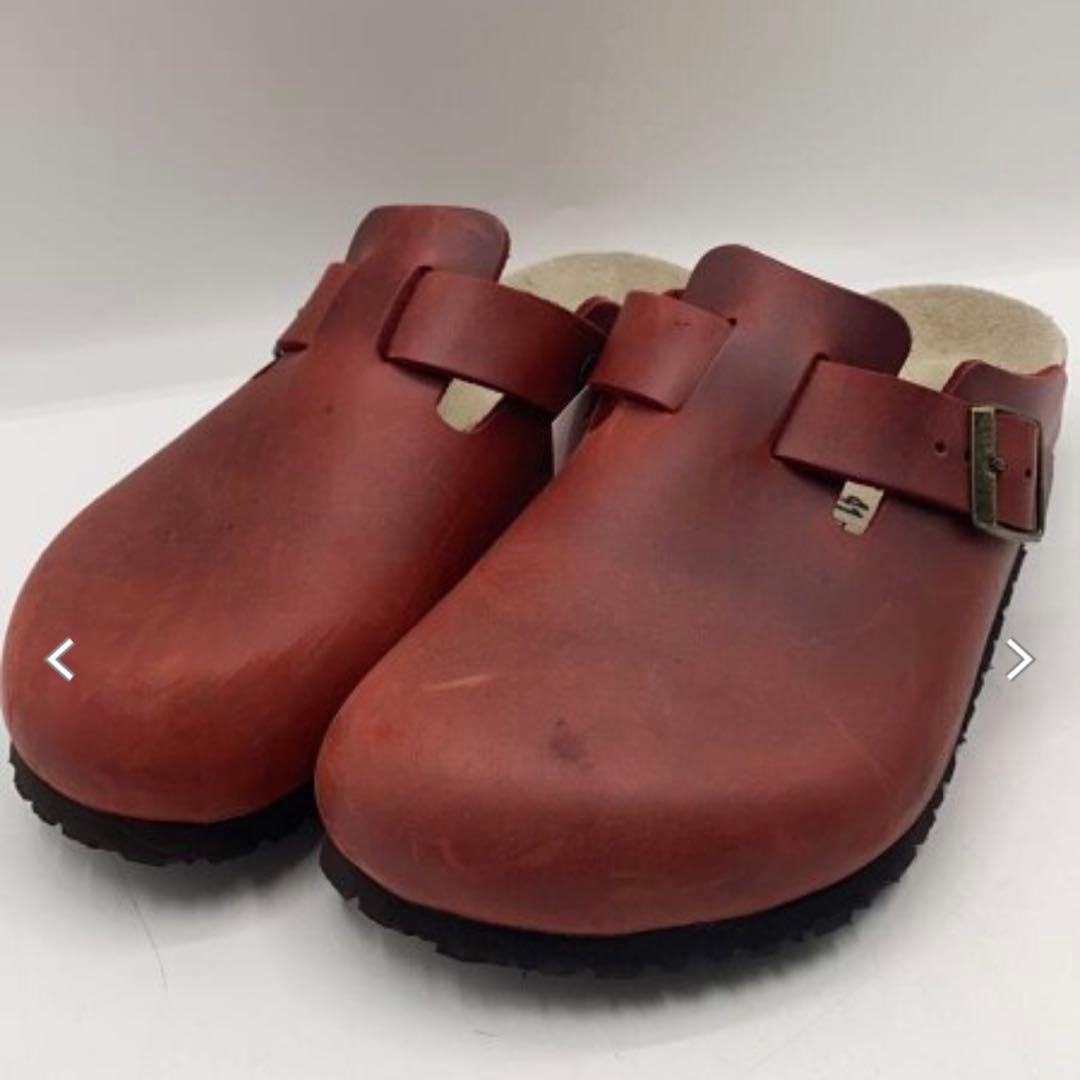 9184 BIRKENSTOCK ボストン レザー 赤 26.5cm