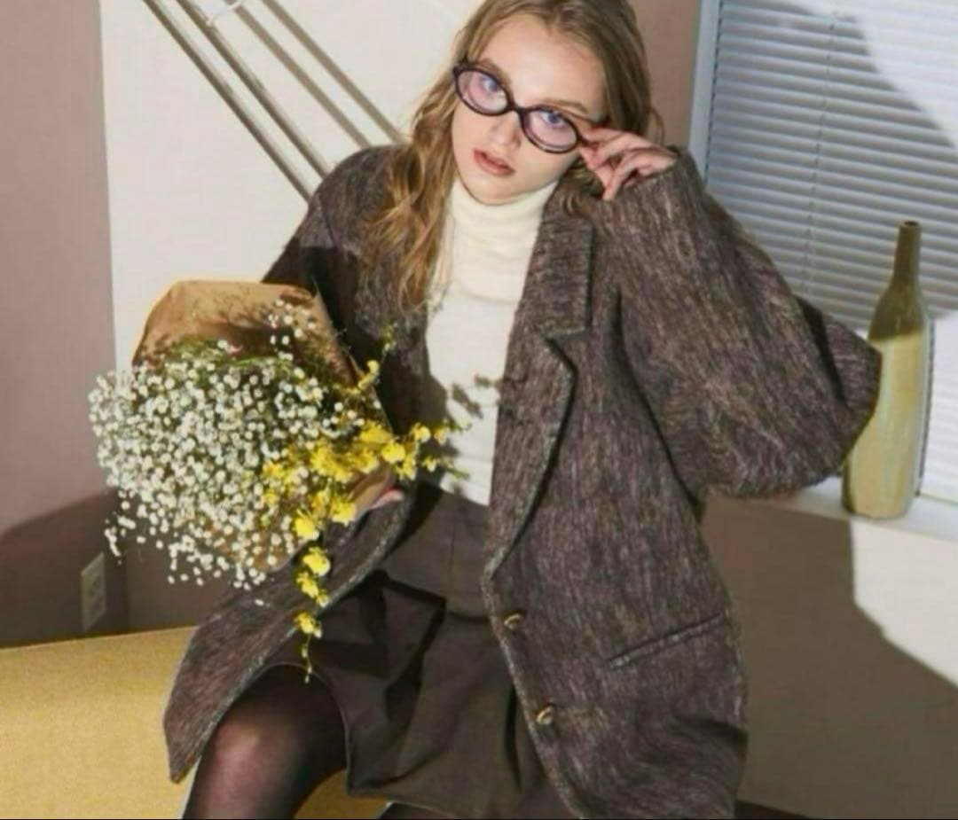 loin nuit shaggy coat シャギーコート　ブラウン