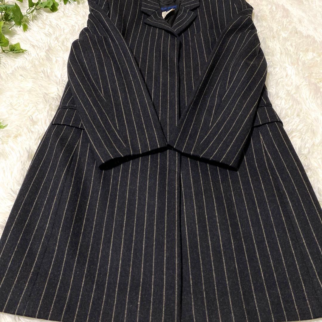 ★送料無料★✨Les Copains　ラマウール ストライプ チェスターコート